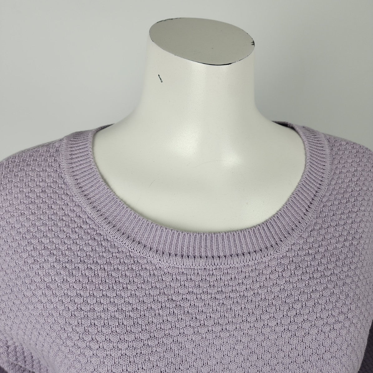 Matty M Purple Cotton Knit Sweater Size M