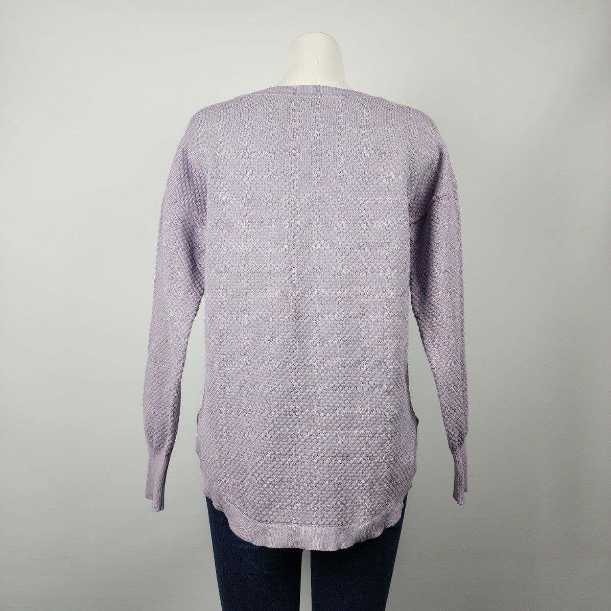 Matty M Purple Cotton Knit Sweater Size M