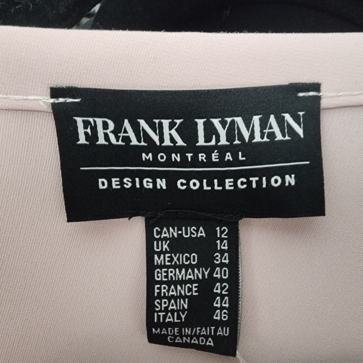 Frank Lyman Soft Pink Waist Tie Short Sleeve Blouse Top Size 12