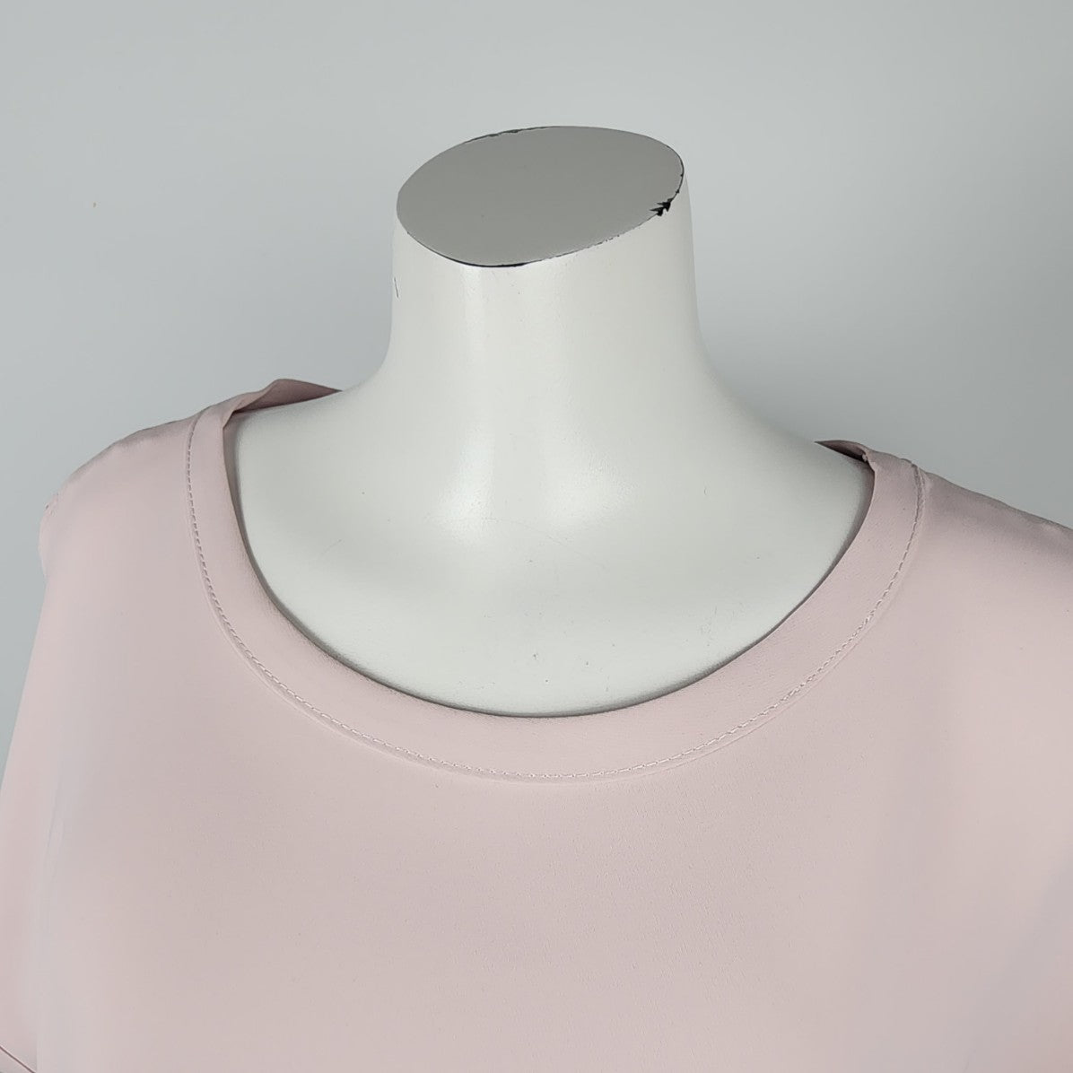 Frank Lyman Soft Pink Waist Tie Short Sleeve Blouse Top Size 12