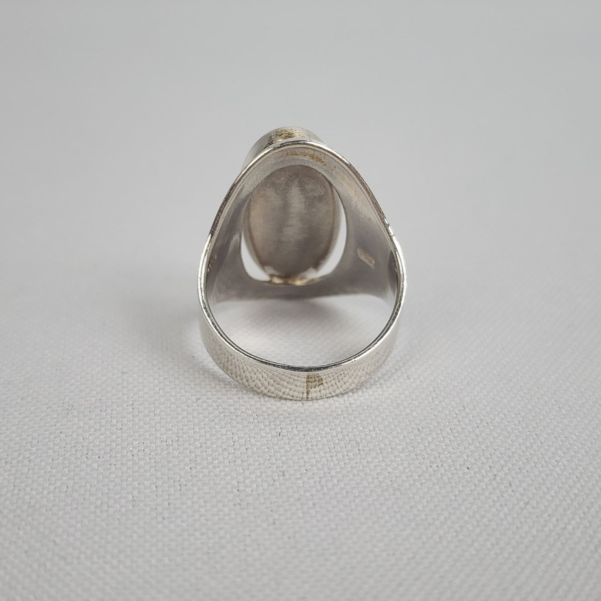 925 Sterling Silver Mother Of Pearl Ring Size 6.5