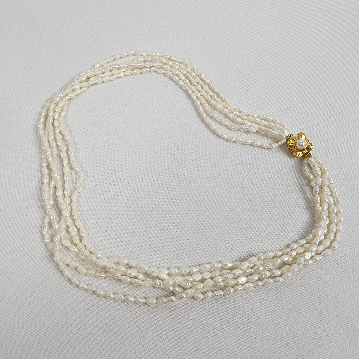 Vintage Fresh Water Pearls Layered Necklace