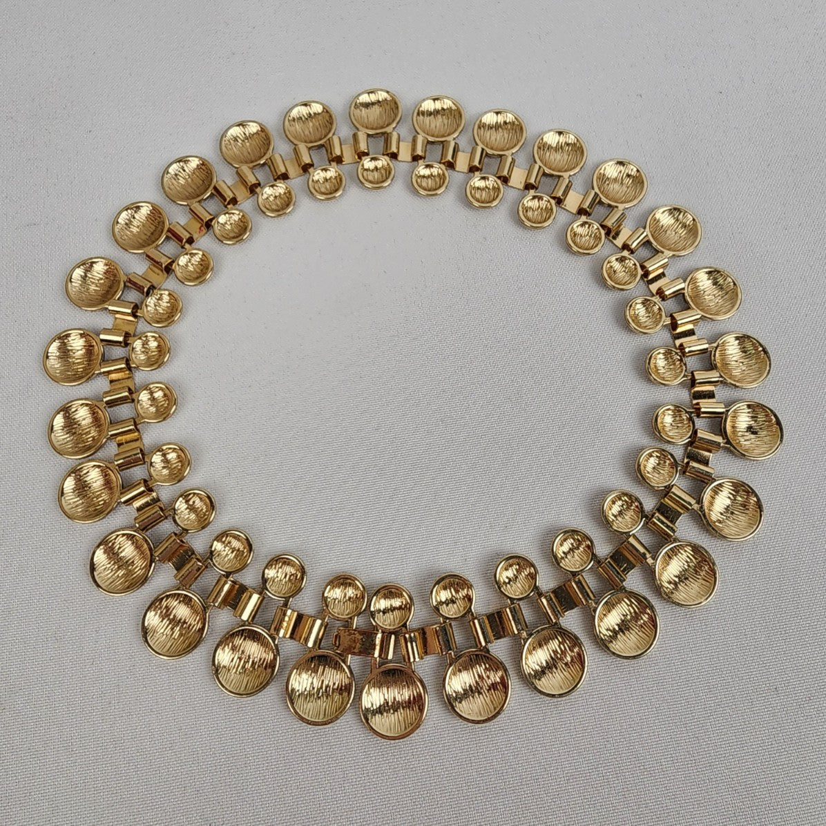 Vintage Gold Tone Animal Print Collar Necklace