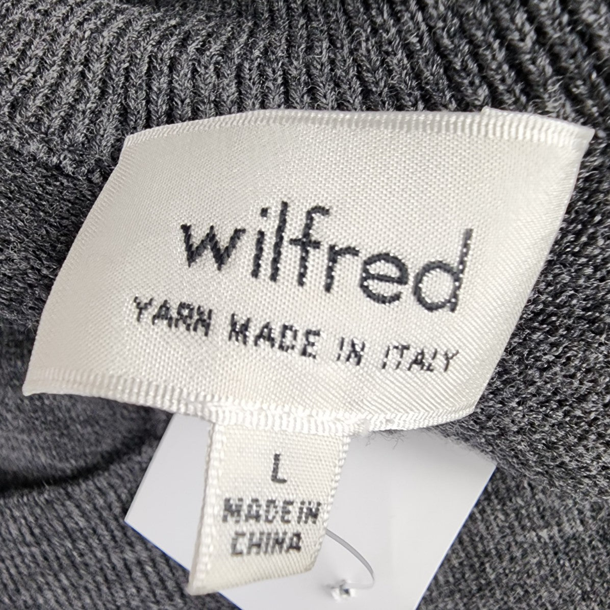 Wilfred Grey Wool Knit Coulotte Pants Size L