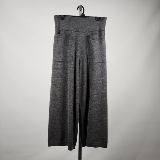 Wilfred Grey Wool Knit Coulotte Pants Size L