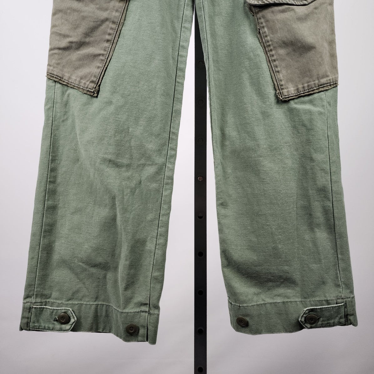 MOTHER Green The G.I. Jane Greaser Nerdy Straight-leg Pants Size 26