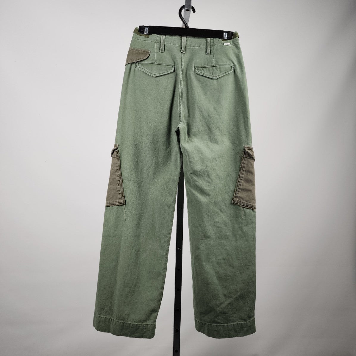 MOTHER Green The G.I. Jane Greaser Nerdy Straight-leg Pants Size 26