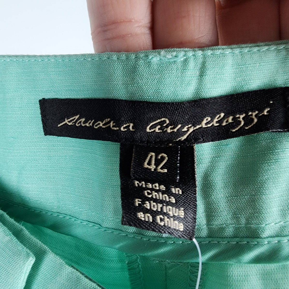 Sandra Angelozzi Mint Green Trouser Pants Size 12