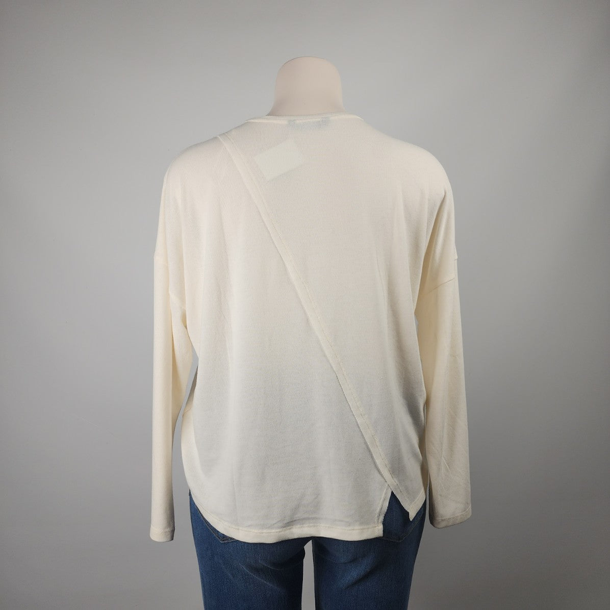 Charlie B Cream Knit Sweater Top Size XL