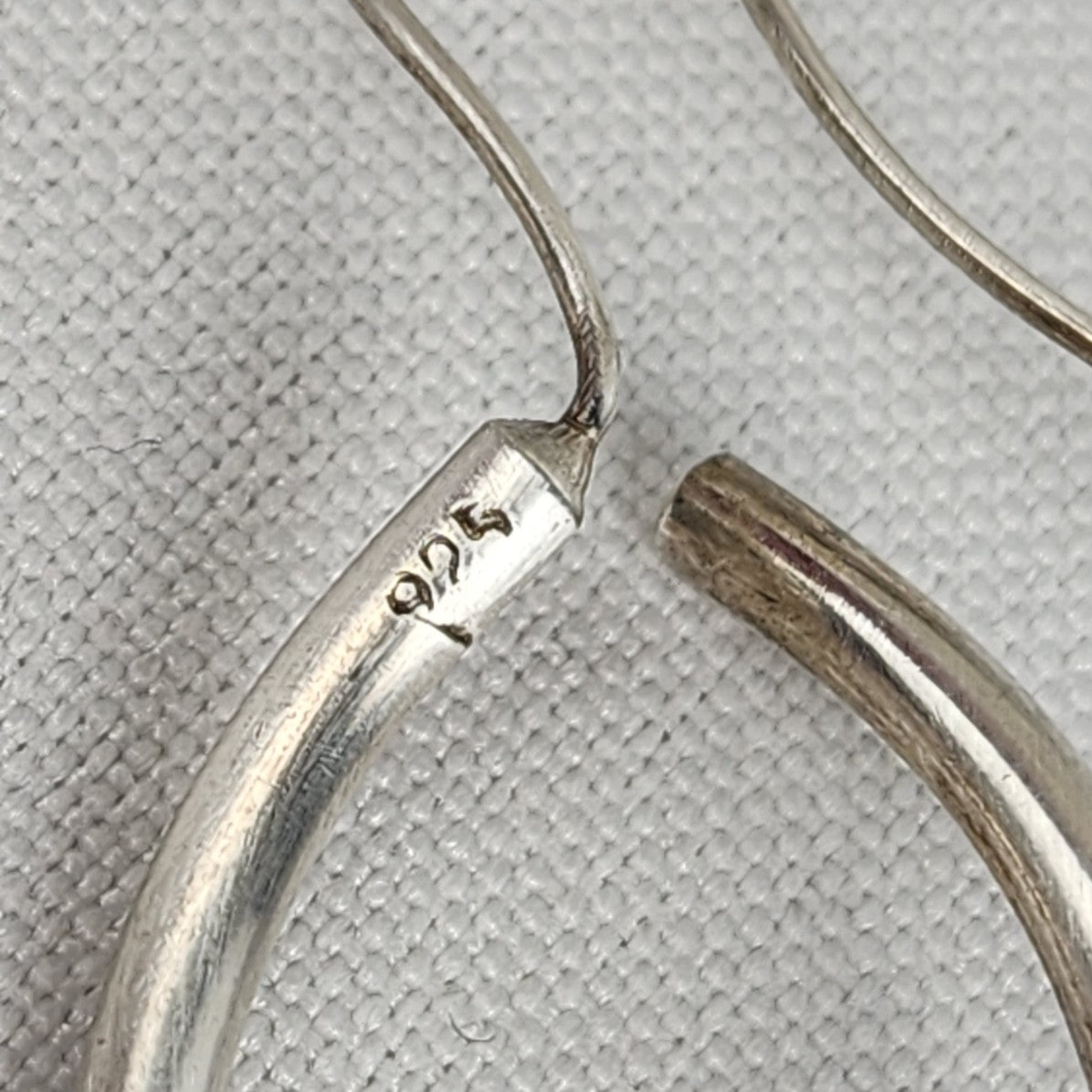 925 Sterling Silver Twisted Hoop Earrings