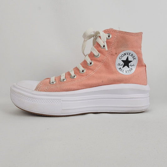 Converse Chuck Taylor All Star Move Hi Platform Pink Sneakers Size 8