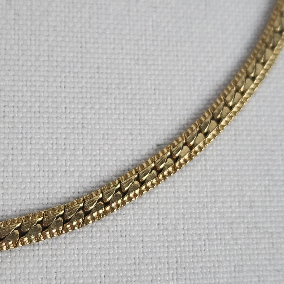 Vintage Gold Tone Chain Collar Necklace