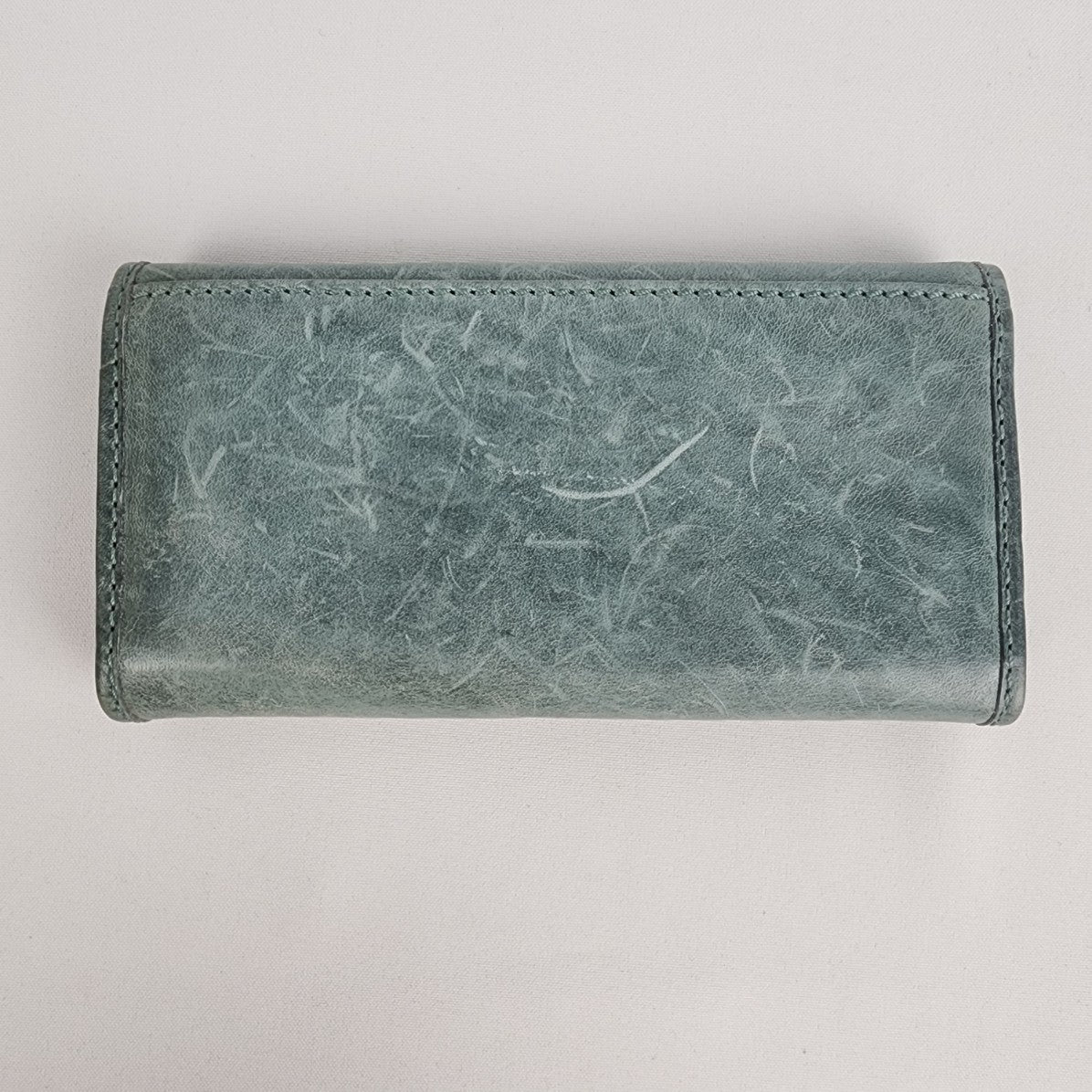 FRYE Melissa Green Leather Tri Fold Wallet