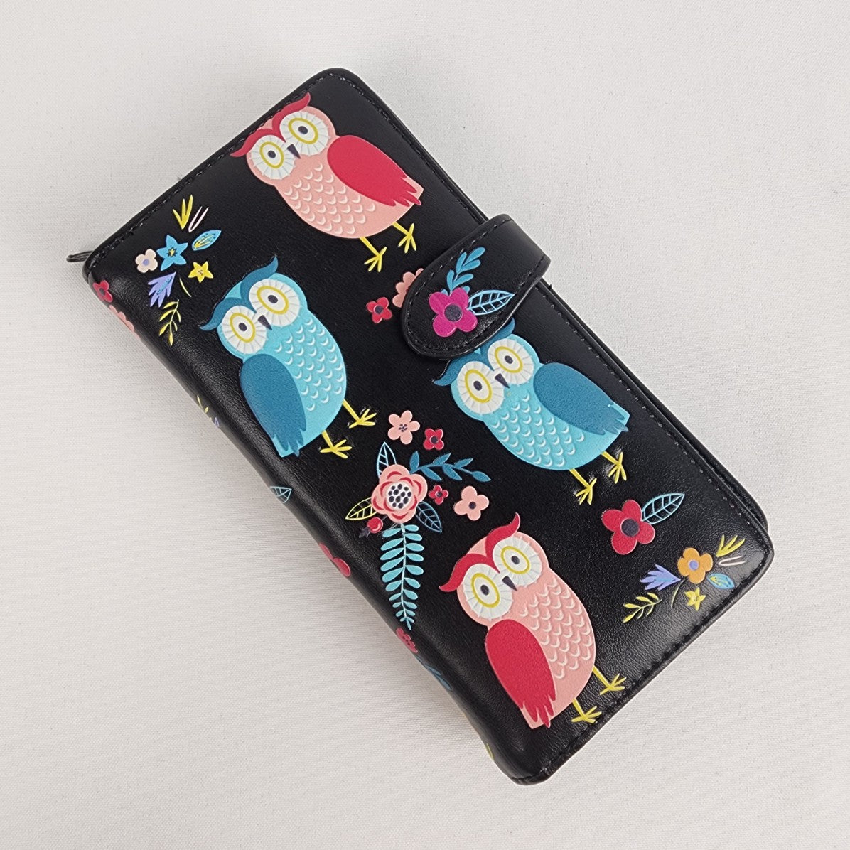 Shagwear Black Owl Print Wallet