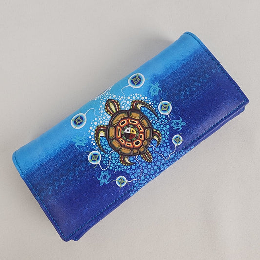 J.Jacko Blue Turtle Ocean Print Wallet