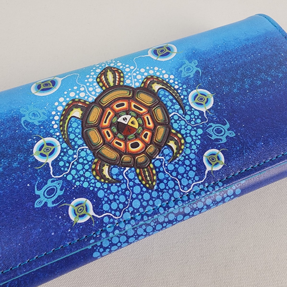 J.Jacko Blue Turtle Ocean Print Wallet