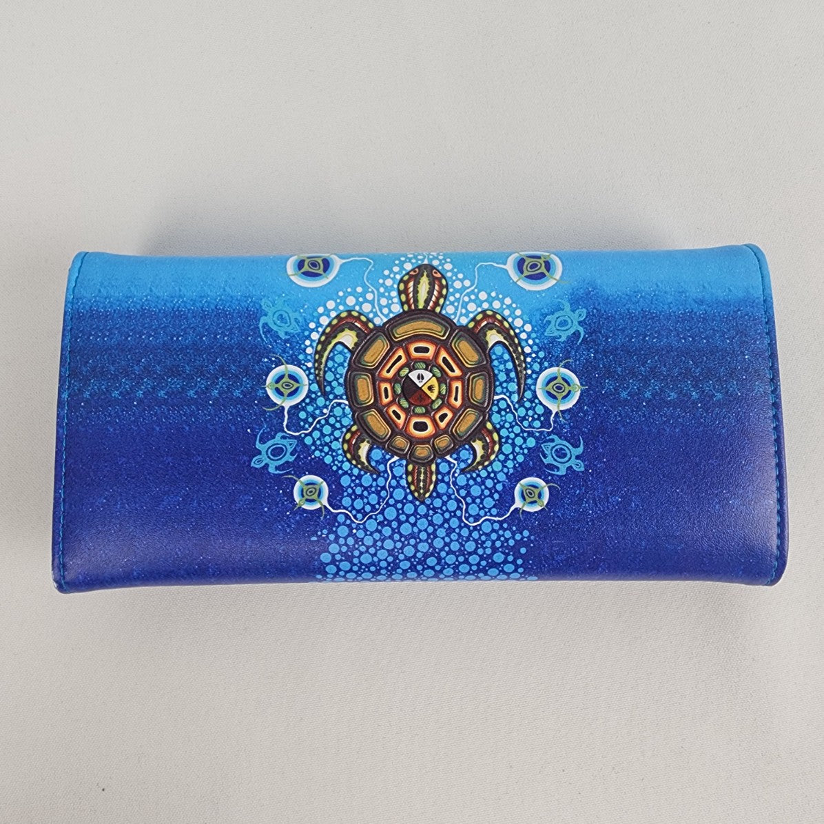 J.Jacko Blue Turtle Ocean Print Wallet