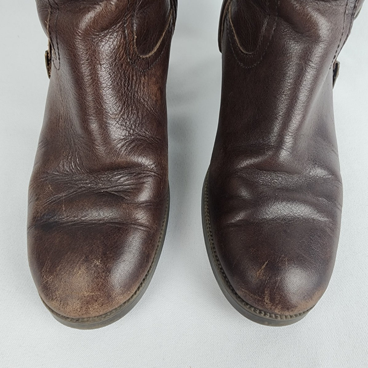 Ralph Lauren Brown Leather Riding Boots Size 7