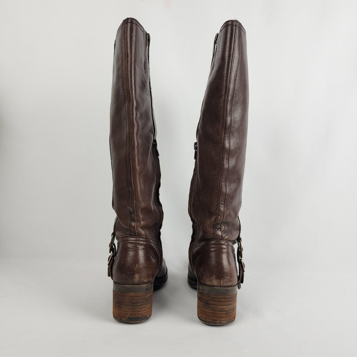 Ralph Lauren Brown Leather Riding Boots Size 7