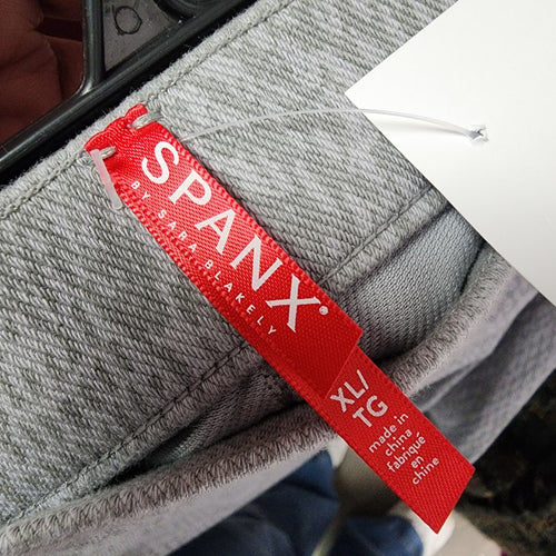 Spanx Grey Reptile Print Skinny Pants Size XL