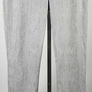 Spanx Grey Reptile Print Skinny Pants Size XL