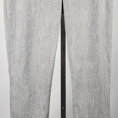 Spanx Grey Reptile Print Skinny Pants Size XL
