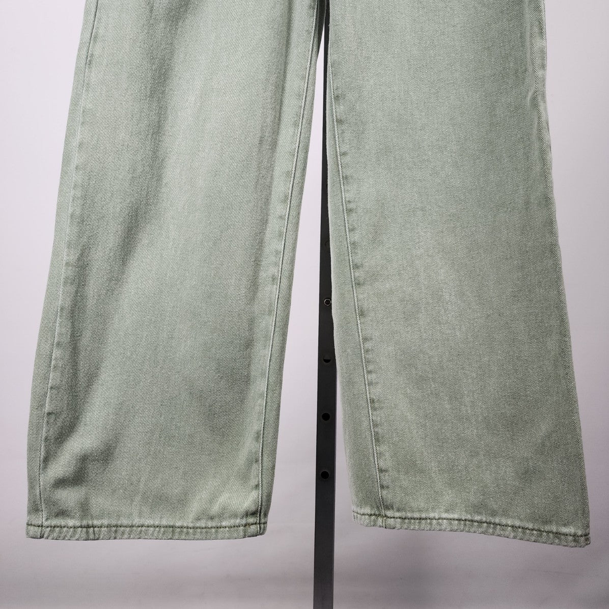 Shein Green High Rise Wide Leg Denim Jeans Size S