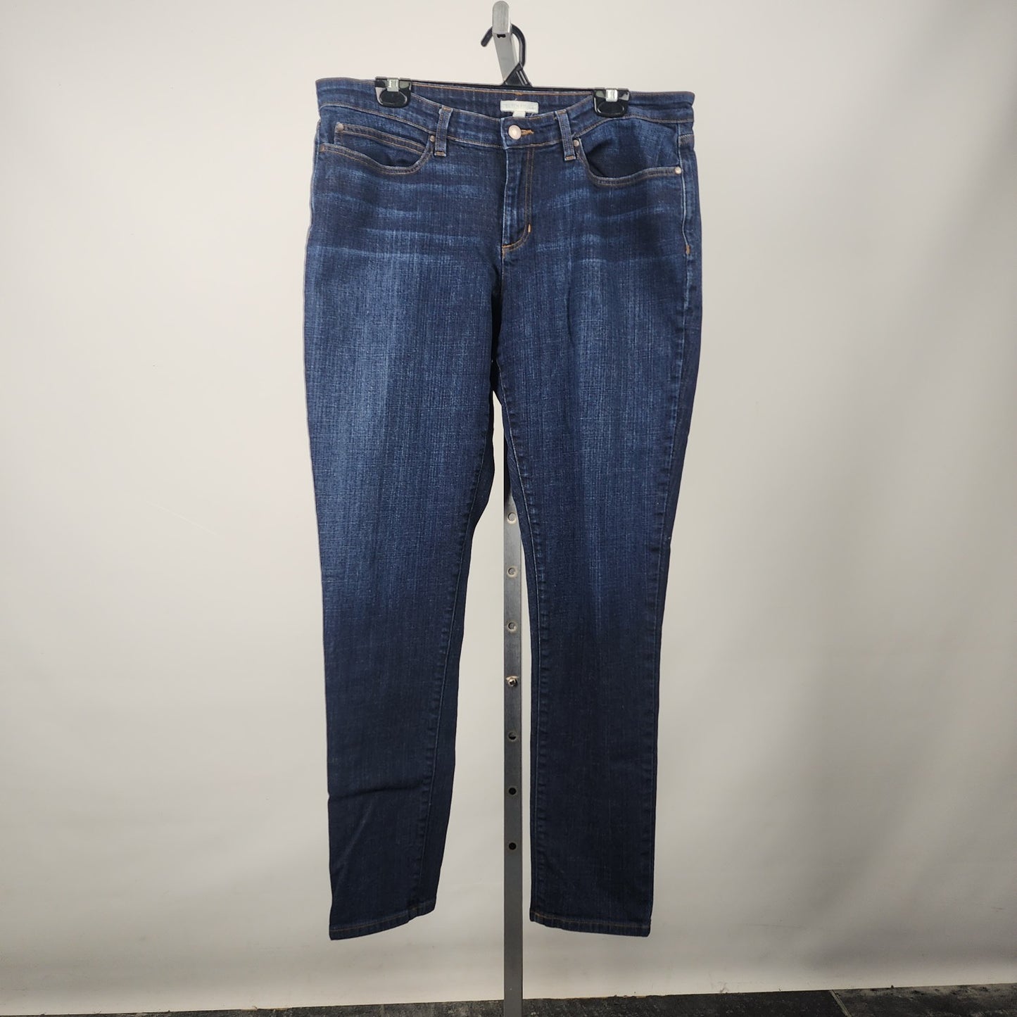 Eileen Fisher Dark Denim Straight Leg Jeans Size 16