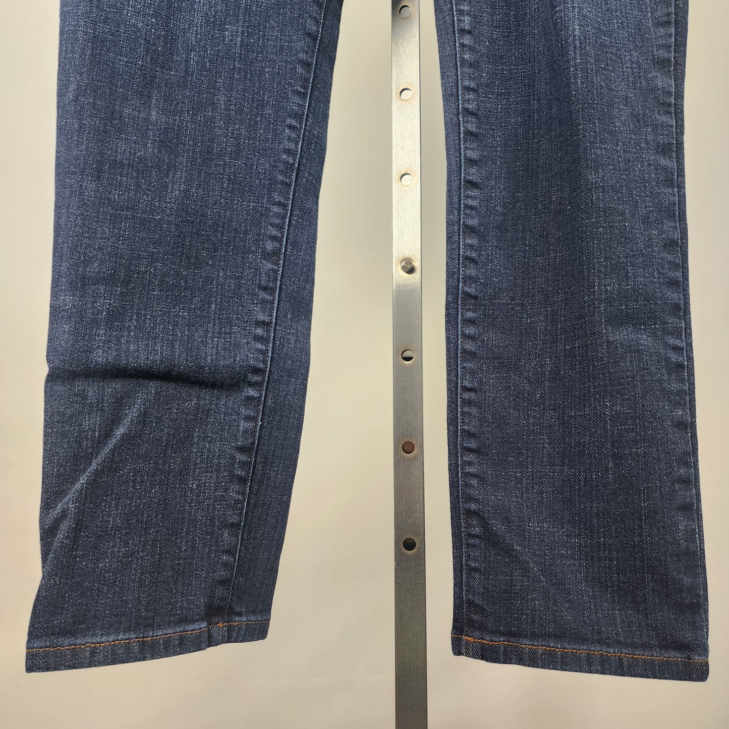 Eileen Fisher Dark Denim Straight Leg Jeans Size 16