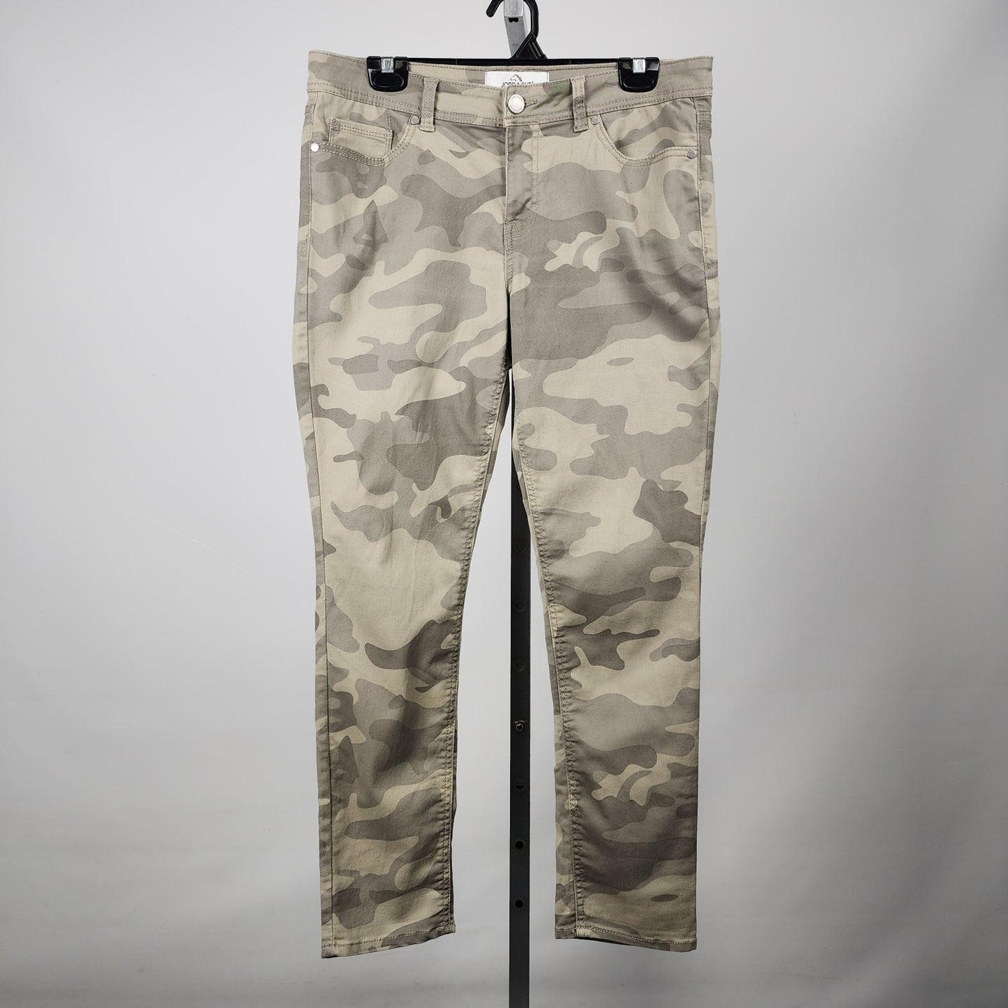 Jordache Green Camo Print Mid Rise Skinny Pants Size 12