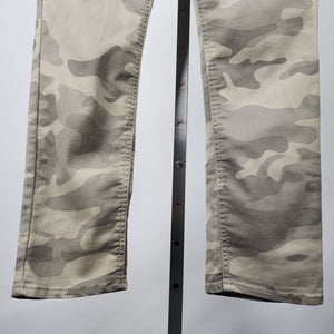 Jordache Green Camo Print Mid Rise Skinny Pants Size 12