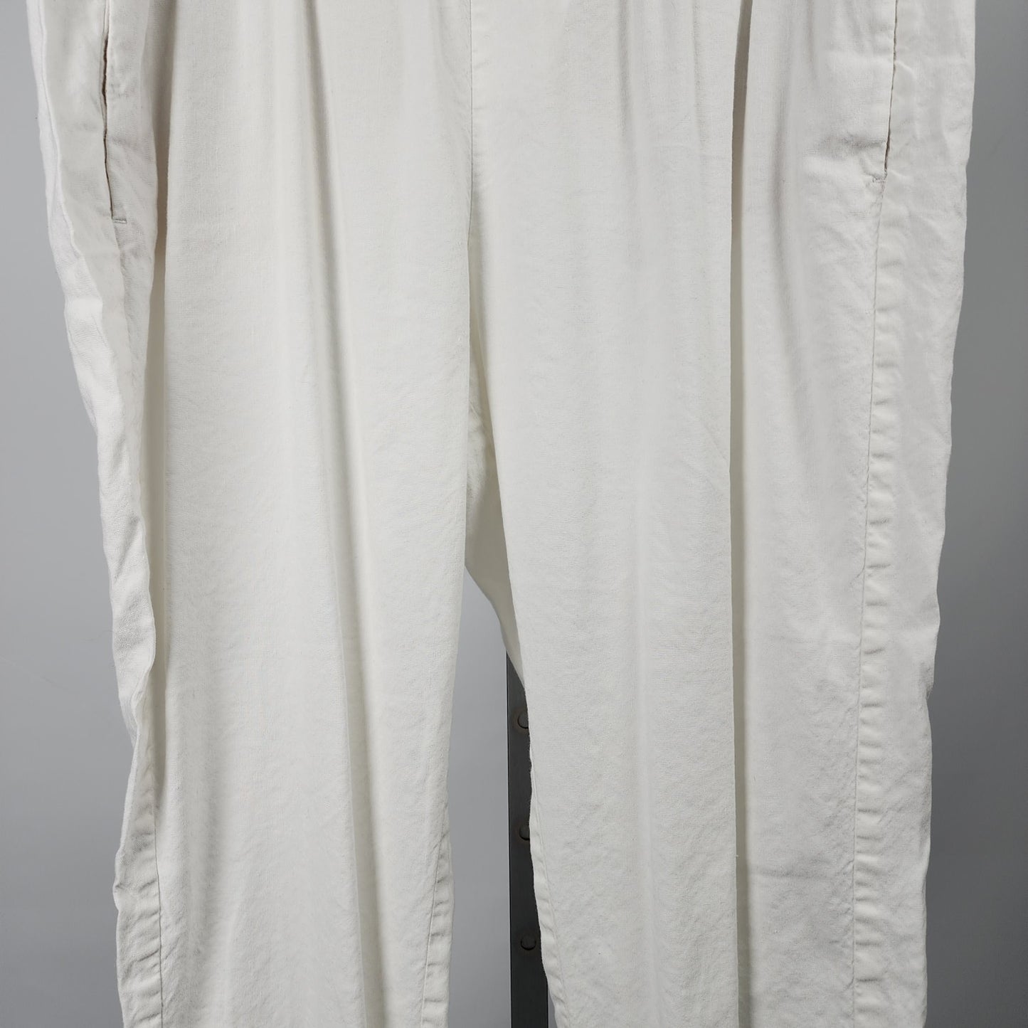 J-Jill White Linen Straight Leg Pants Size XL