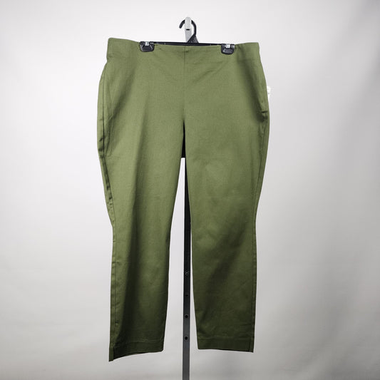 Old Navy Olive Green Cotton Cropped Pants Size 18