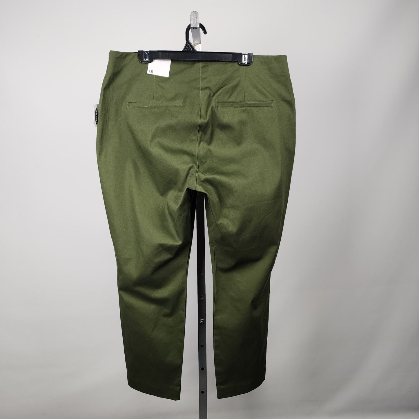 Old Navy Olive Green Cotton Cropped Pants Size 18