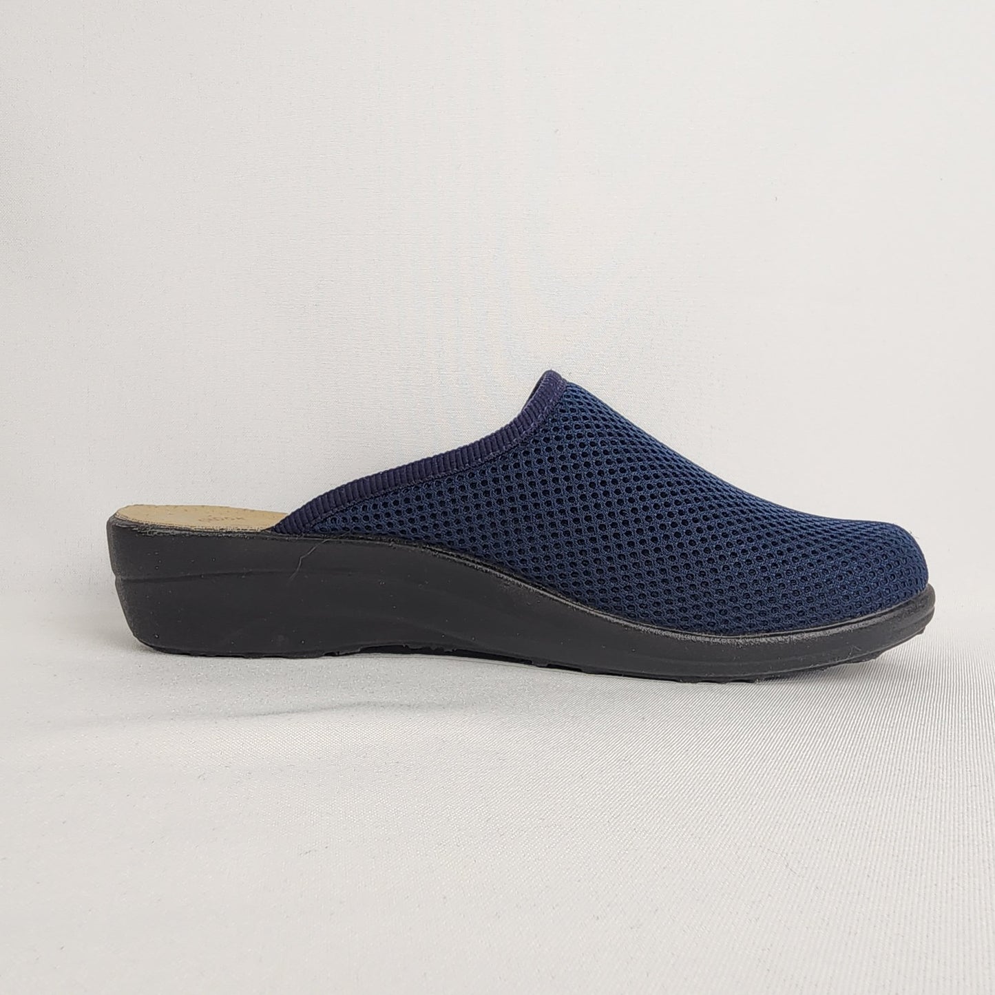 Fly Flot Navy Blue Slip On Mule Shoes Size 8