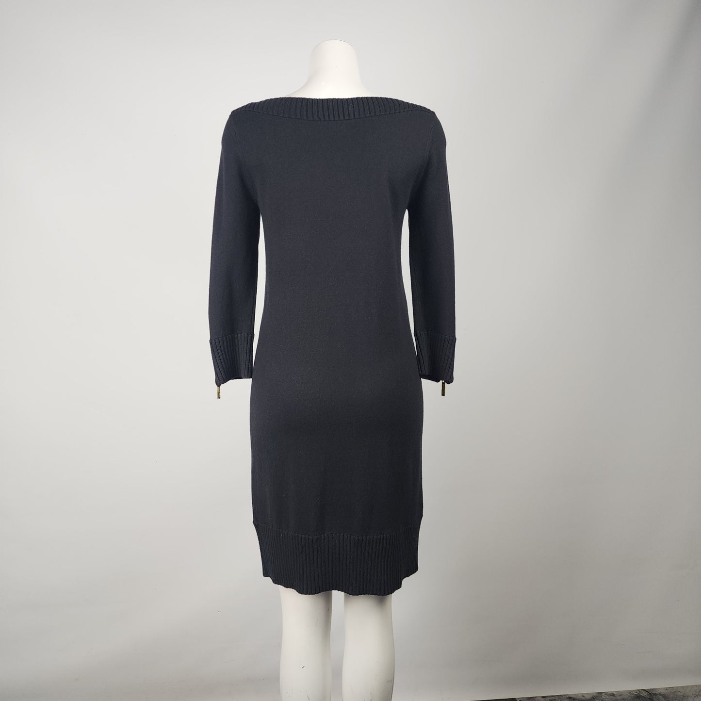 Michael Kors Black Knit Sweater Dress Size S