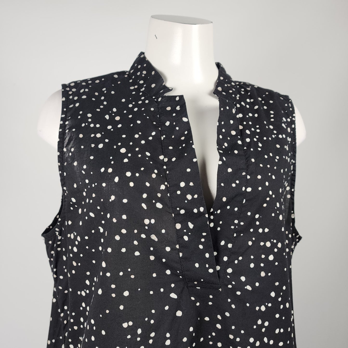 Eileen Fisher Black Polka Dot Dress Size XL