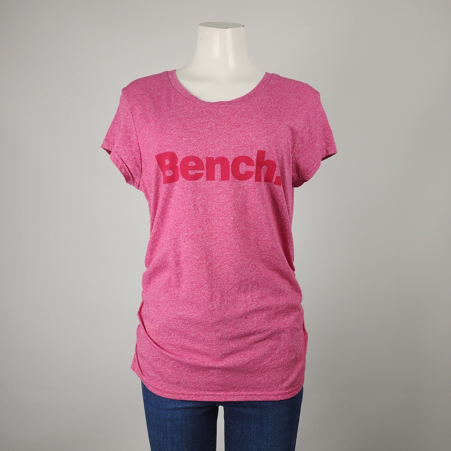 Bench Pink Ruched T-shirt Size L/XL