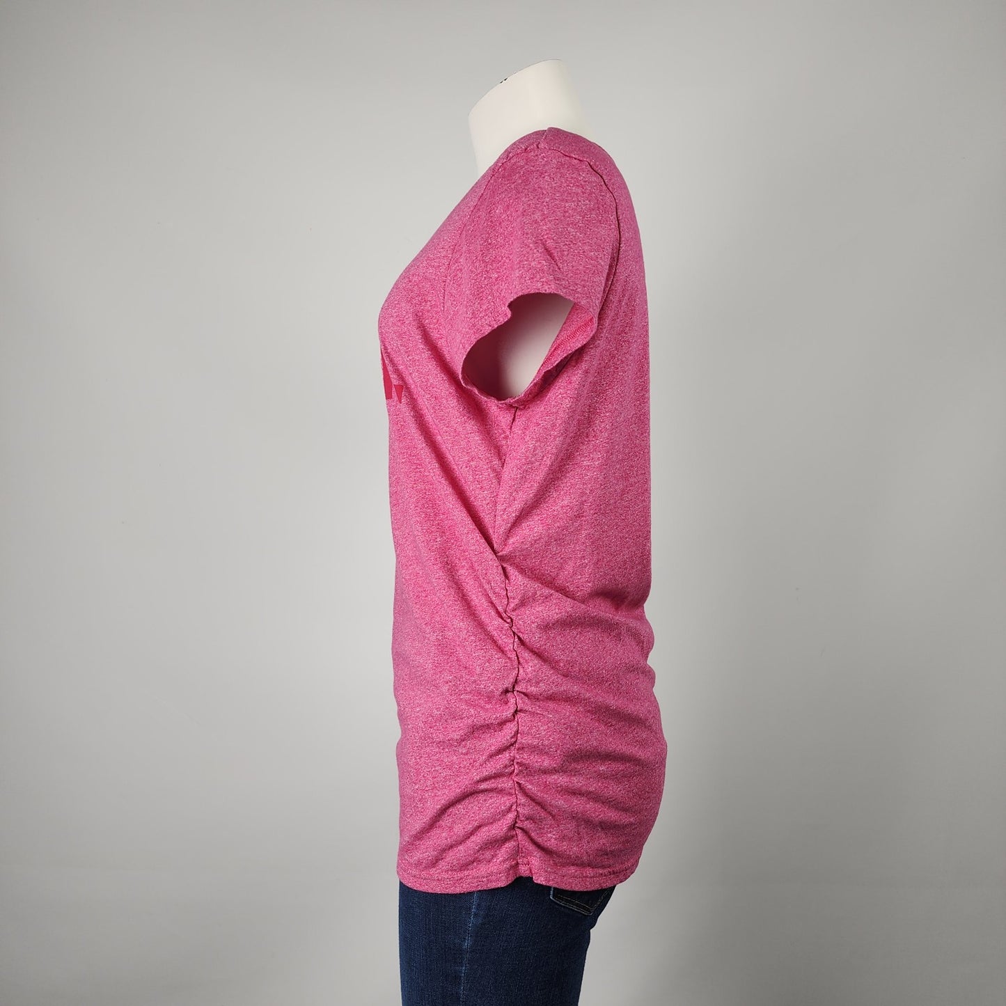 Bench Pink Ruched T-shirt Size L/XL