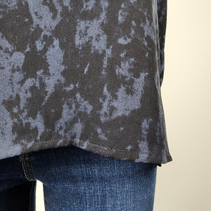 Melanie Lyne Blue Short Sleeve V-Neck Blouse Size L