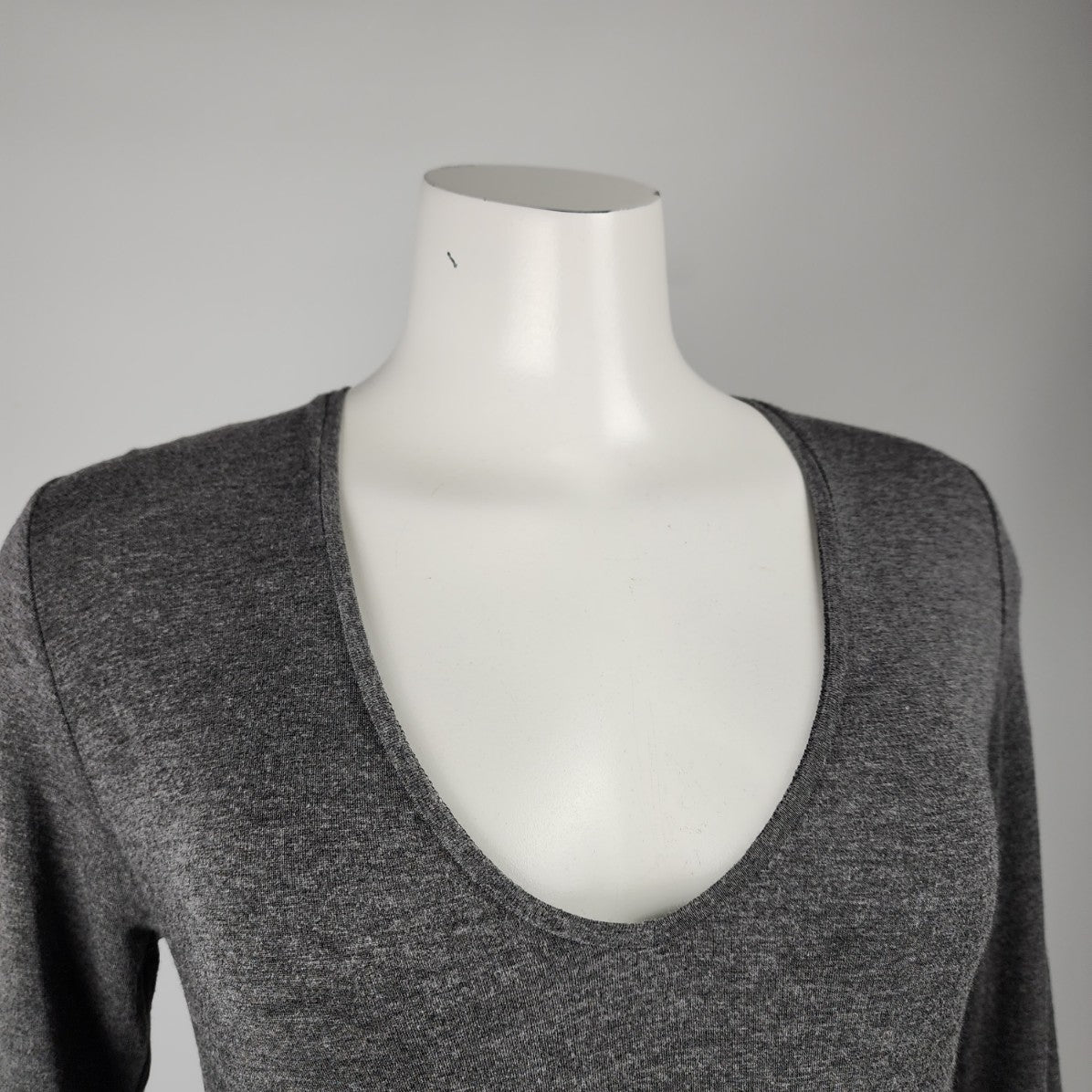 ALPHA Massimo Rebecchi Grey Long Sleeve Top Size M