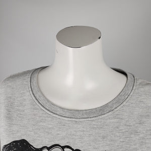 Grey Only Geek Dog Graphic Sweatshirt Size L