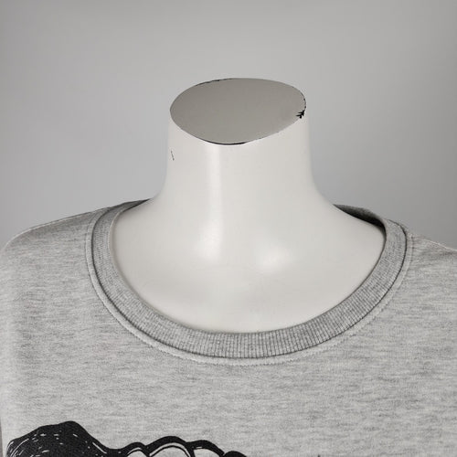 Grey Only Geek Dog Graphic Sweatshirt Size L