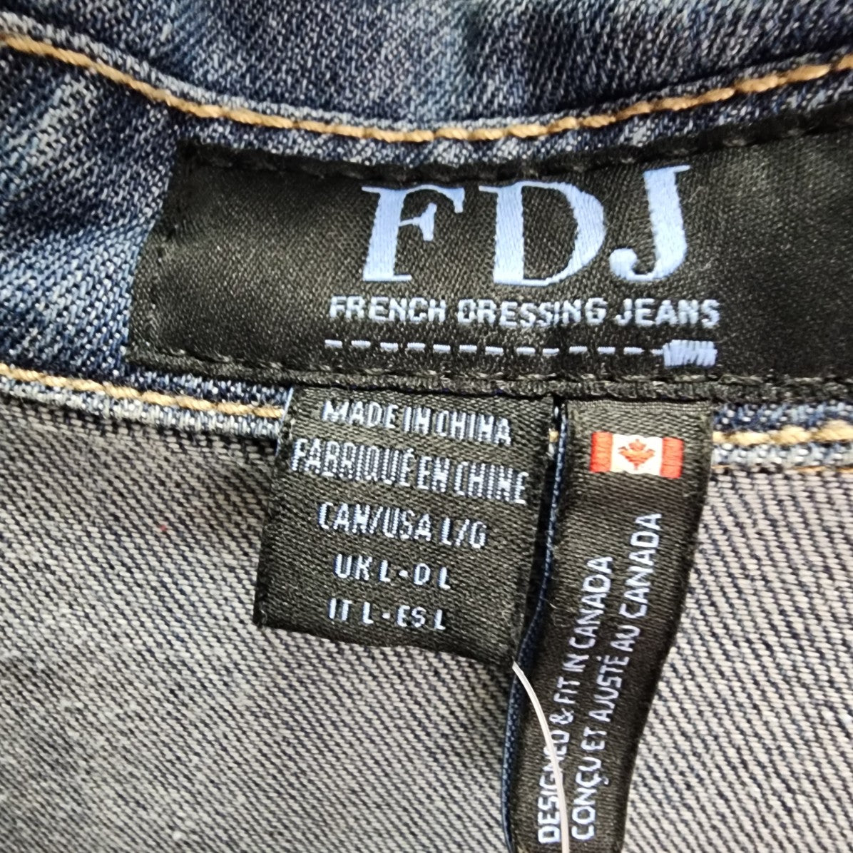 FDJ Blue Cotton Denim Jacket Size L