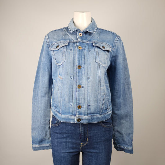 Diesel Blue Cotton Denim Jacket Size L