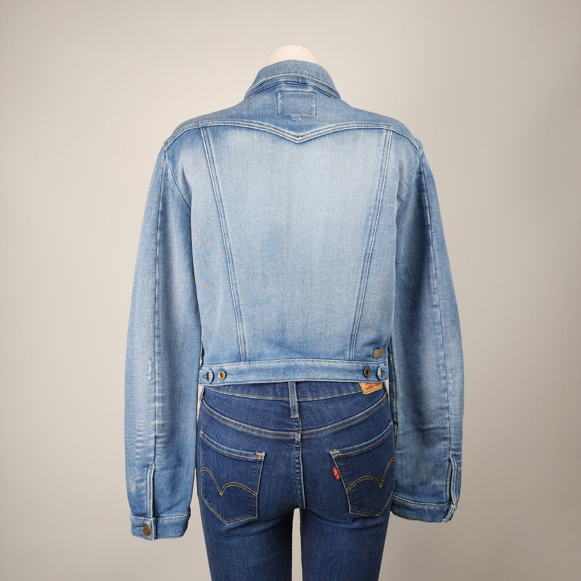 Diesel Blue Cotton Denim Jacket Size L