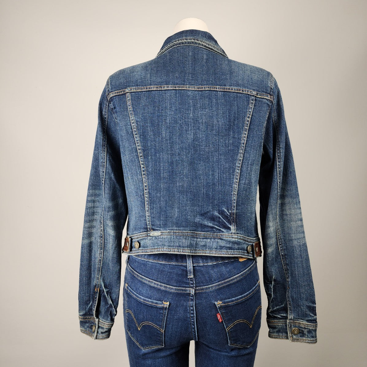 Pilcro & The Letterpress Blue Cotton Denim Jacket Size L