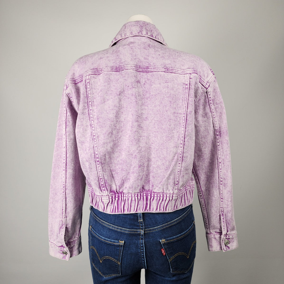 Joe Fresh Purple Cotton Denim Jean Jacket Size M