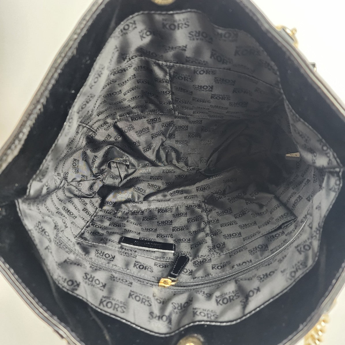 Michael Kors Black Leather Tote Purse