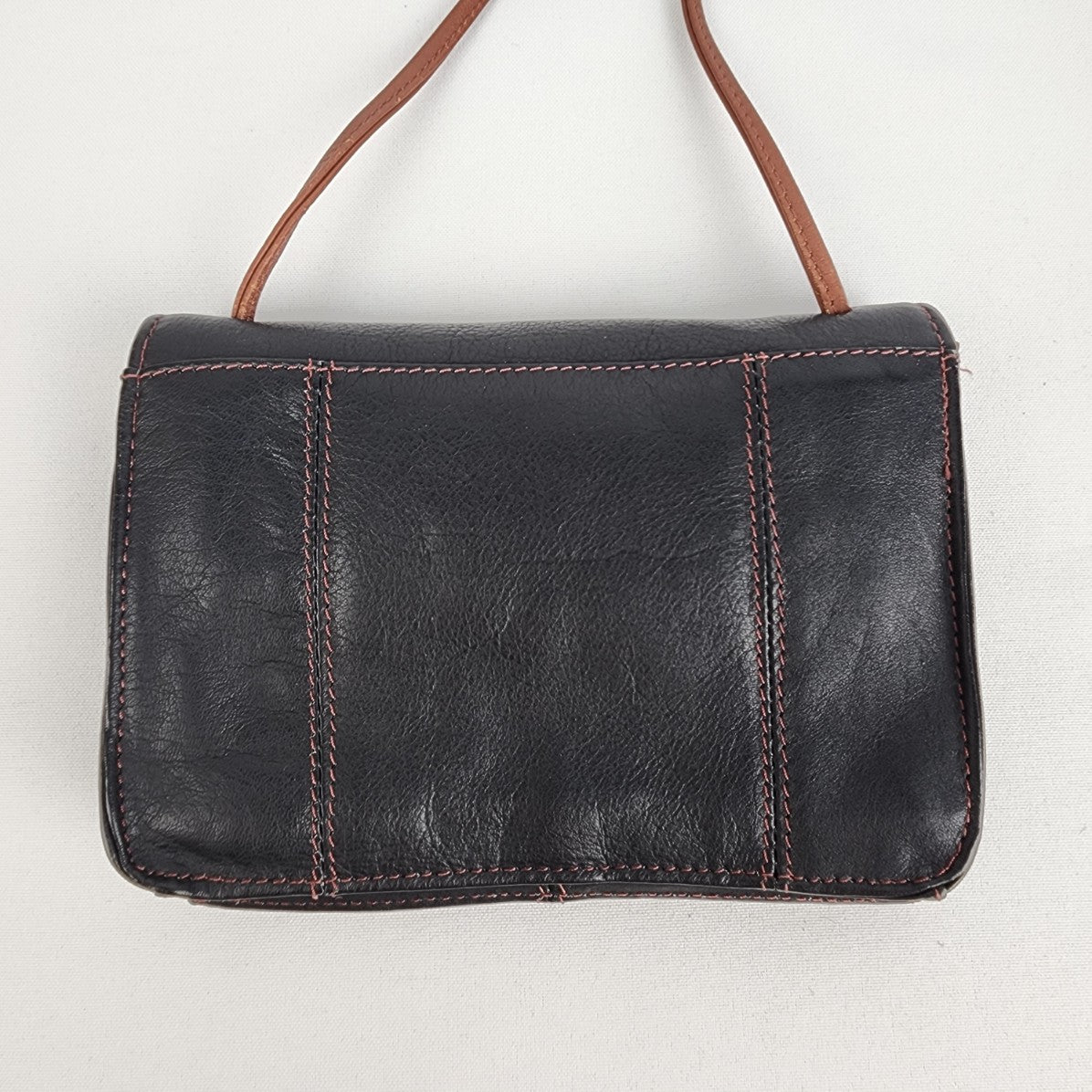 Derek Alexander Brown & Black Wallet Crossbody Purse